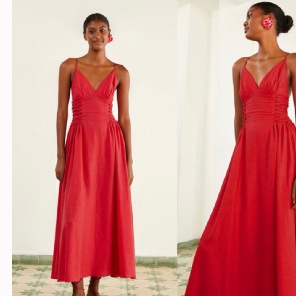 Farm Rio Red Maxi Dress